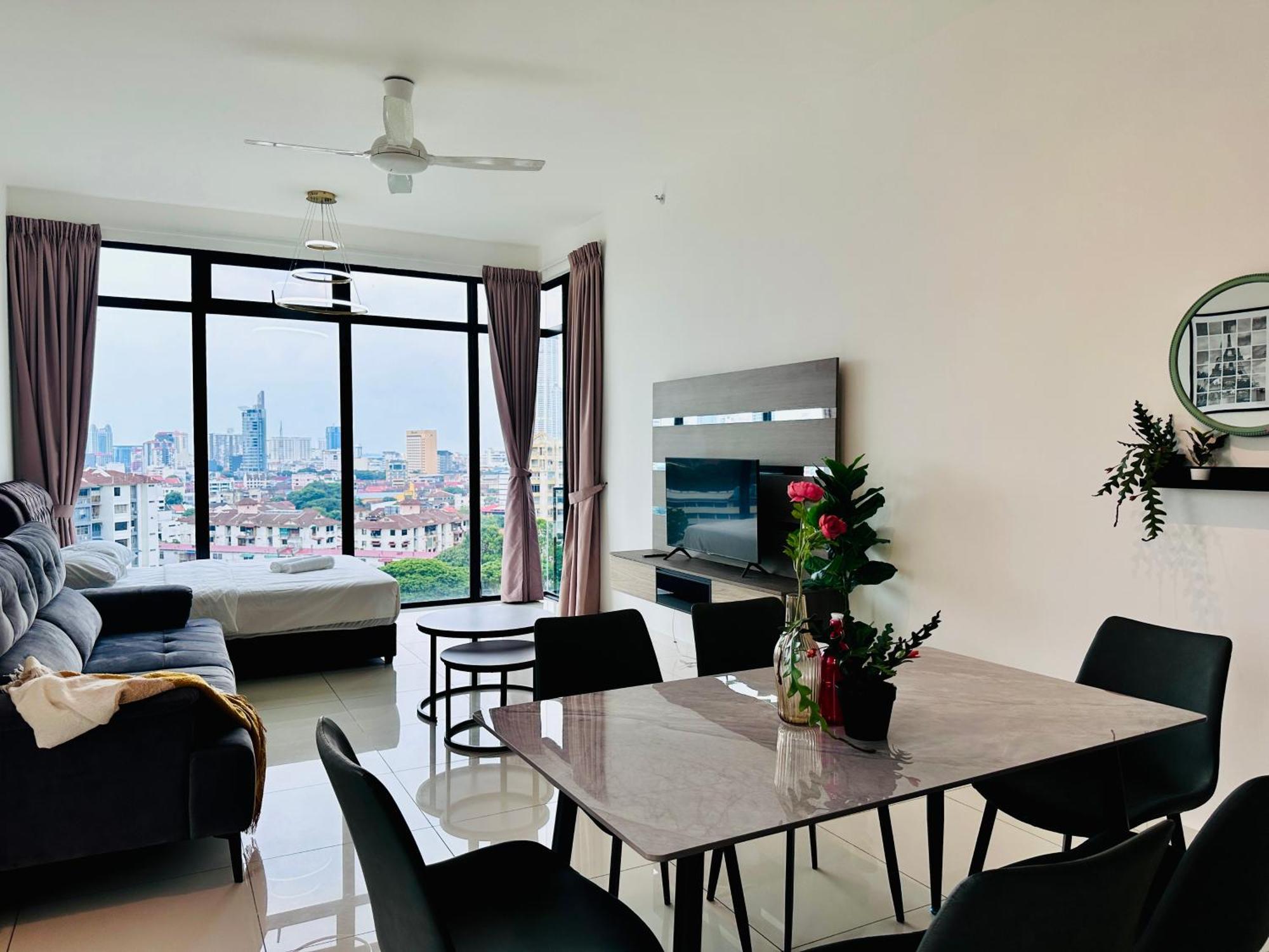 New Georgetown Instagramable 2Br Homestay For 10Pax 无敌美景两房民宿 Beacon Executive Suite Eksteriør billede
