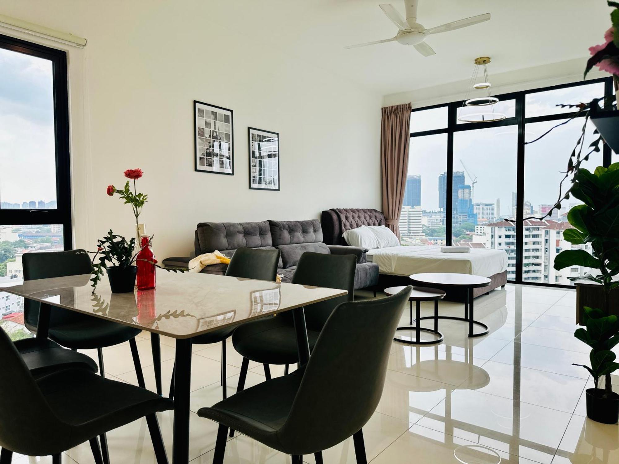 New Georgetown Instagramable 2Br Homestay For 10Pax 无敌美景两房民宿 Beacon Executive Suite Eksteriør billede