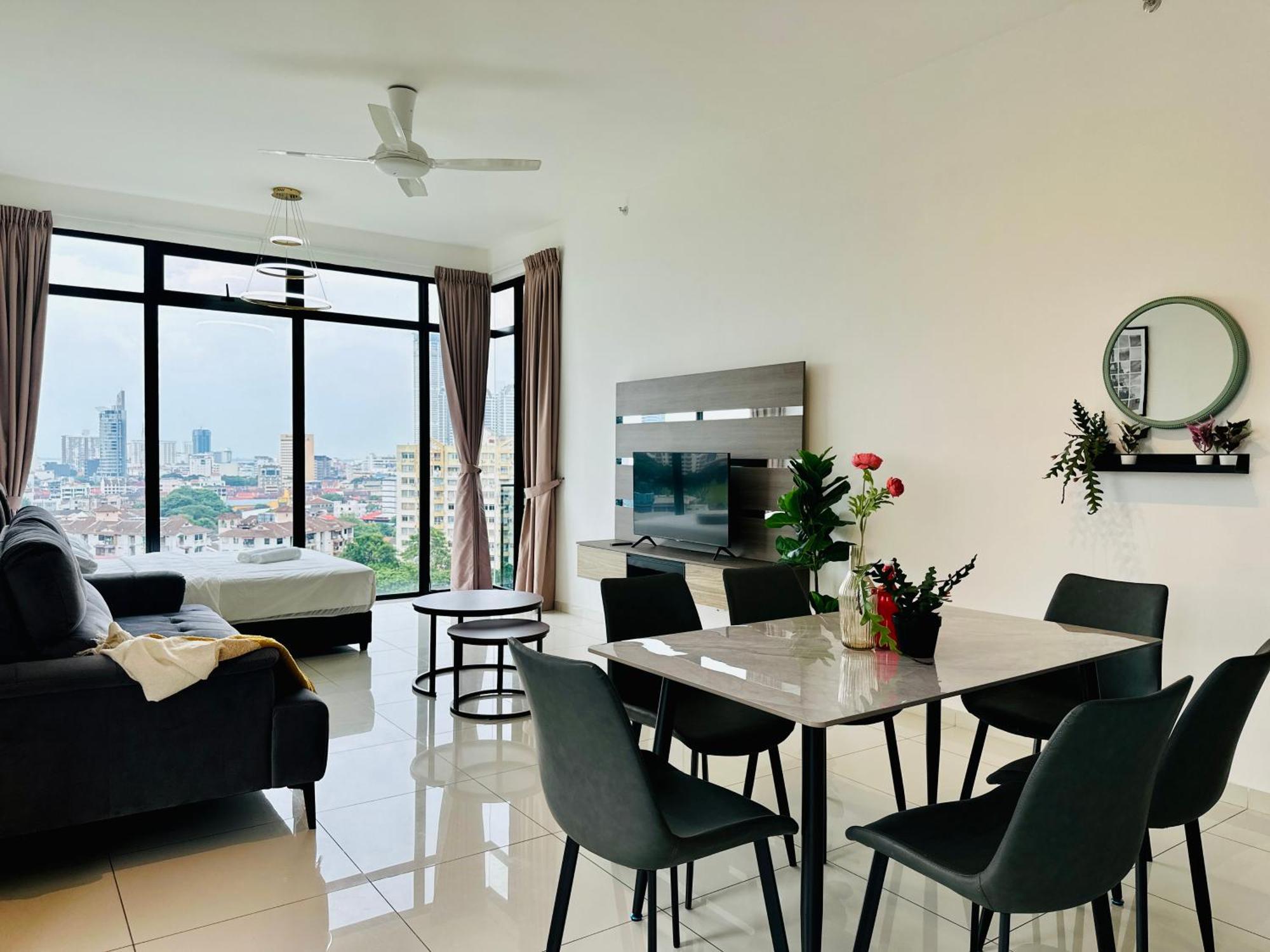 New Georgetown Instagramable 2Br Homestay For 10Pax 无敌美景两房民宿 Beacon Executive Suite Eksteriør billede