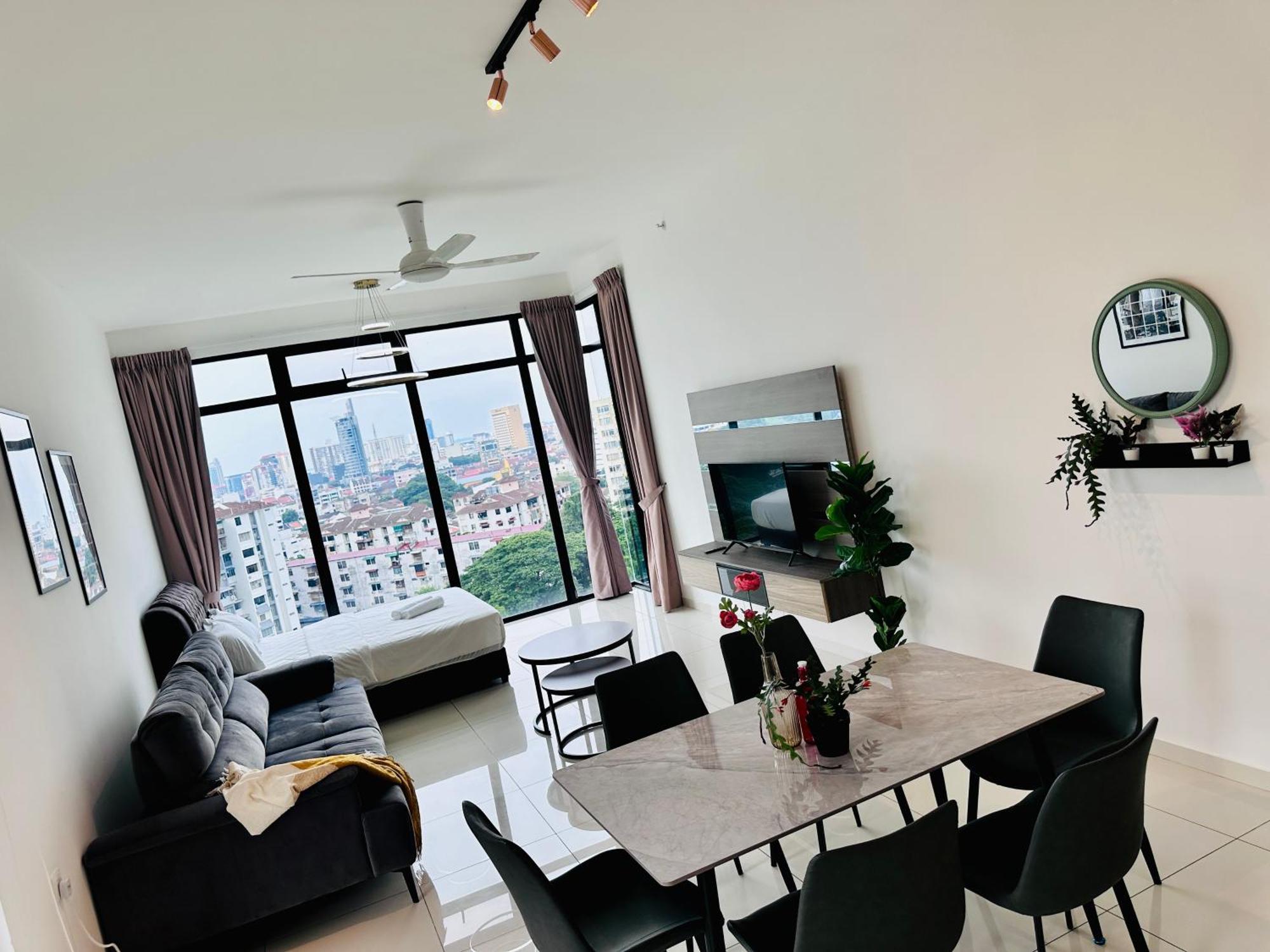 New Georgetown Instagramable 2Br Homestay For 10Pax 无敌美景两房民宿 Beacon Executive Suite Eksteriør billede